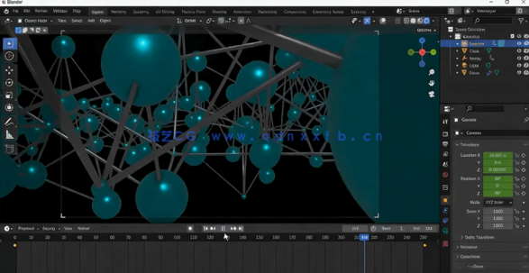 Blender神经丛状几何体创意制作视频教程(图5)