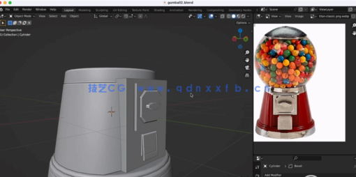 Blender初学者3D建模完整工作流程视频教程 (图2)