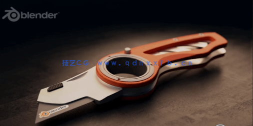 Blender工具刀完整实例制作工作流程视频教程(图5)