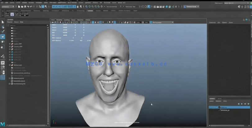 Maya角色面部表情造型复杂运动动画频教程(图5)