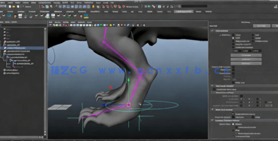 Maya四足动物绑定动画大师级训练视频教程(图4)
