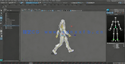 Maya宇航员外星行走科幻循环动画制作视频教程(图7)