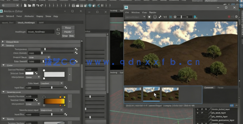 Maya自然环境场景完整制作流程视频教程(图5)