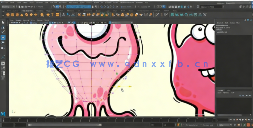 Maya卡通章鱼怪兽角色完整实例制作视频教程(图4)