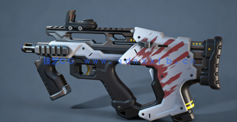 Maya流行游戏科幻机枪武器完整制作视频教程(图3)