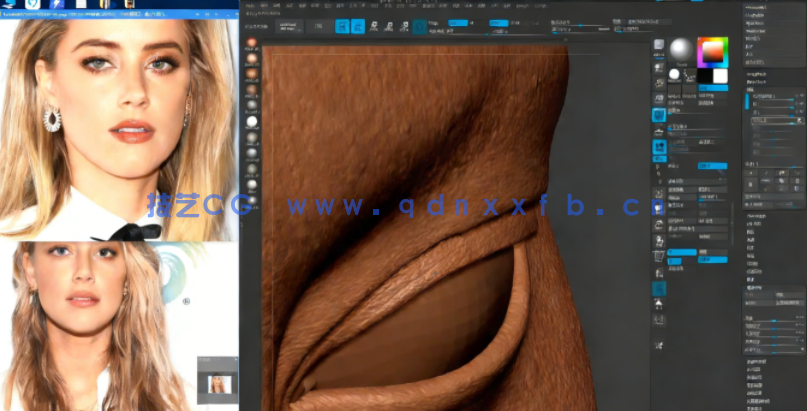 Maya女性逼真肖像纹理模型完整训练视频教程(图3)
