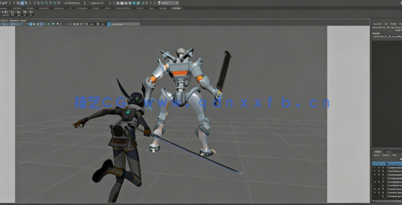 Maya 3A级动作游戏角色战斗动画制作工作流程视频教程(图5)