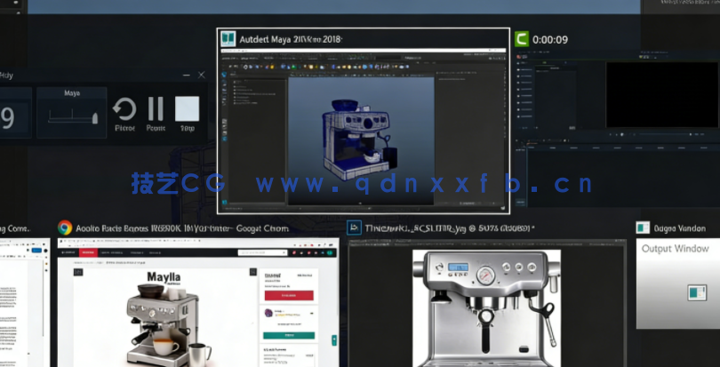 Maya印刷机器产品效果图视频教程(图1)