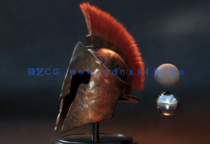 Maya斯巴达头盔实例制作工作流程视频教程(图1)