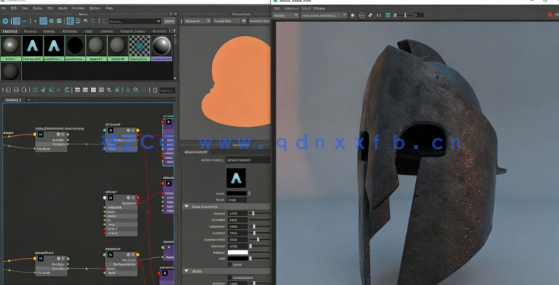 Maya斯巴达头盔实例制作工作流程视频教程(图4)