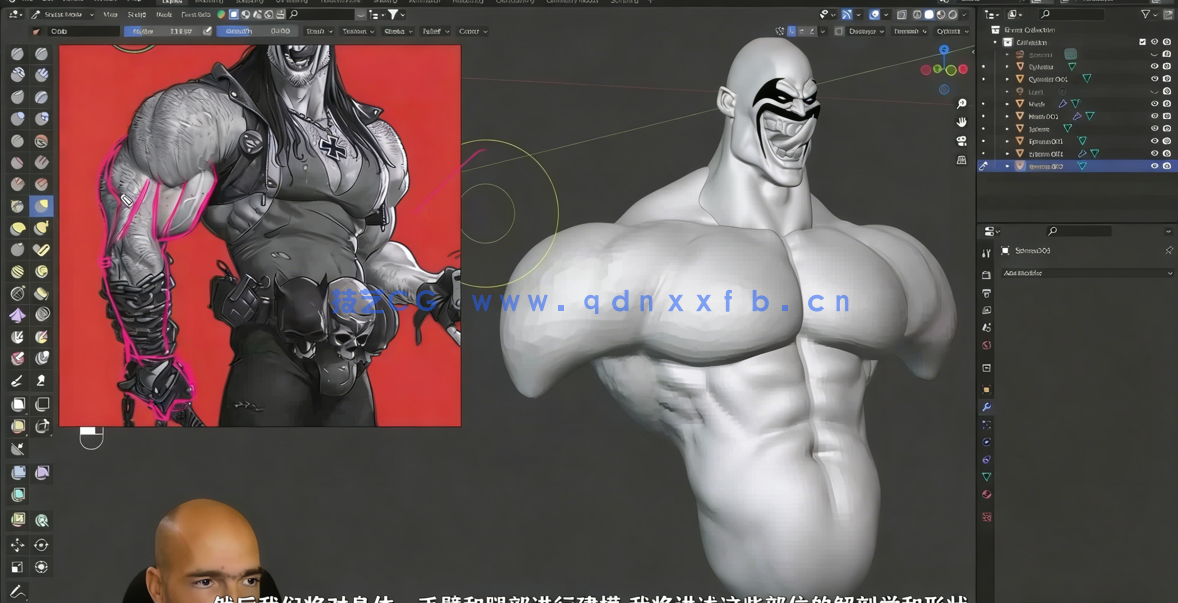 Blender暴狼罗伯DC动漫反英雄角色完整制作视频教程 (图3)