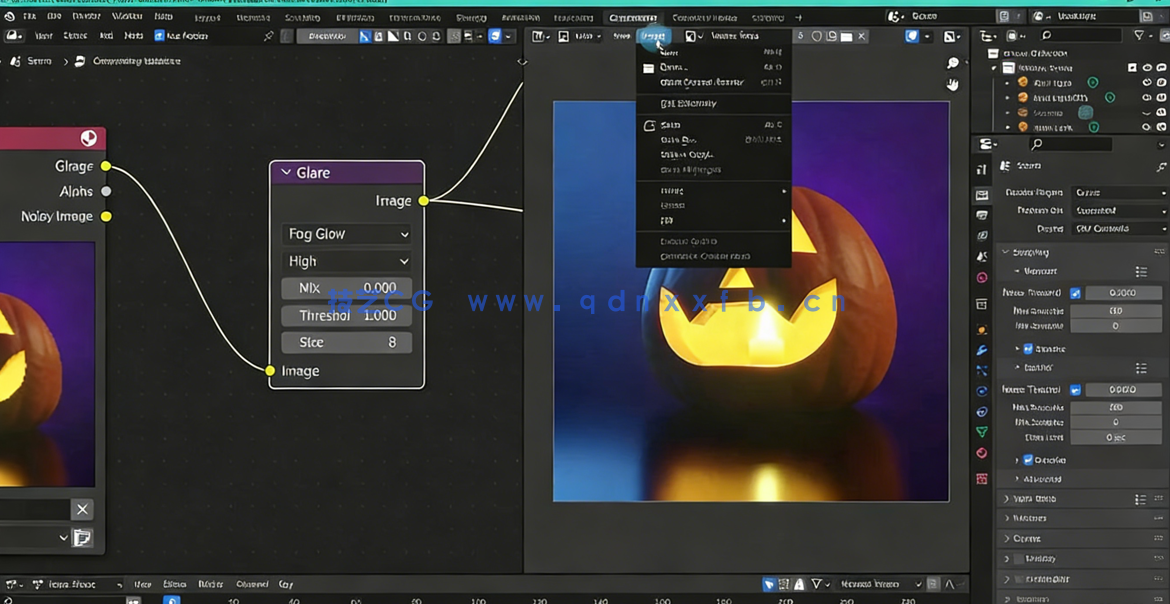 Blender万圣节杰克南瓜灯笼完整实例制作视频教程(图2)