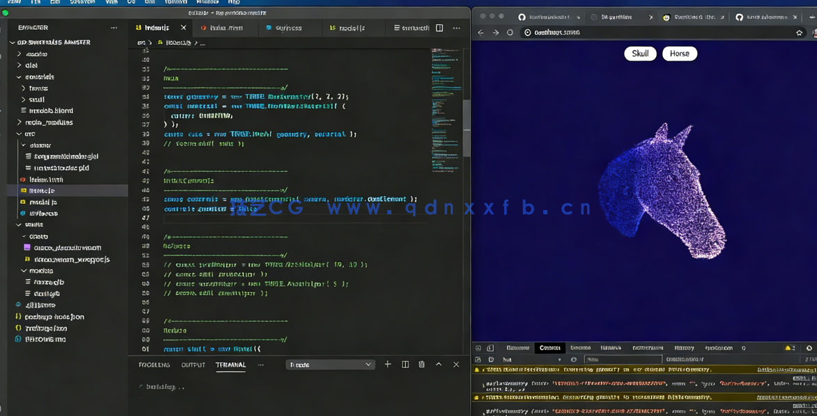 Blender和Three.js制作3D粒子场景视频教程(图2)