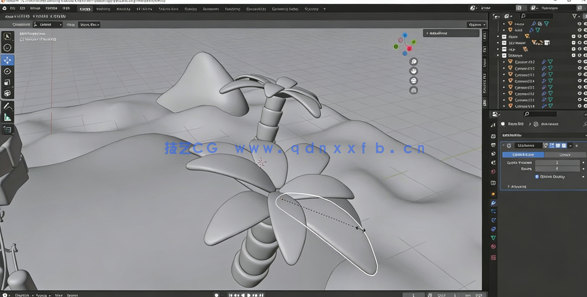 Blender灯塔场景风格化建模实例制作视频教程(图4)