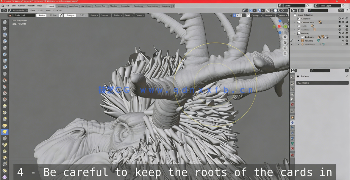 Blender麋鹿动物毛发实时制作视频教程(图3)