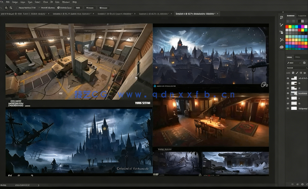 Blender与PS制作环境概念艺术插画视频课程 (图2)