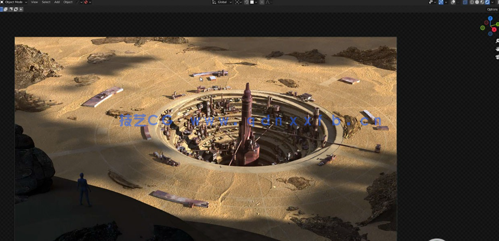  Blender与PS通过3D资产加速环境概念艺术设计创作视频教程 (图4)