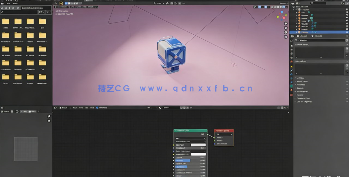 Blender可爱小盒子机器人实例制作视频教程(图3)