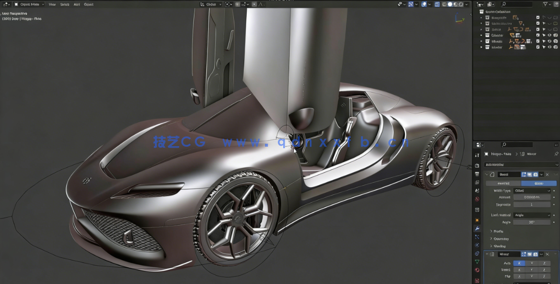 Blender 3D高精度汽车建模制作流程大师班视频教程第三季(图2)