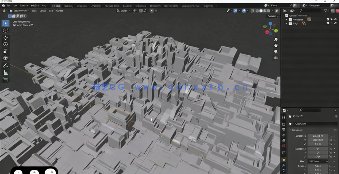 Blender与PS高科技工业城市概念设计视频教程(图3)