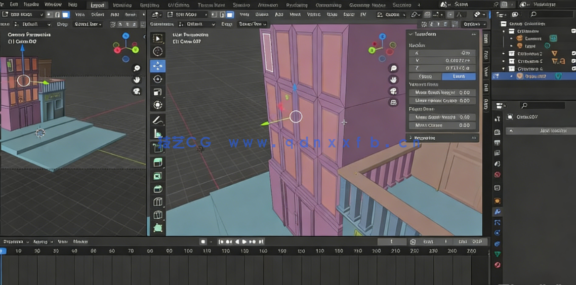 Blender低多边形小汽车建模动画制作视频教程(图2)