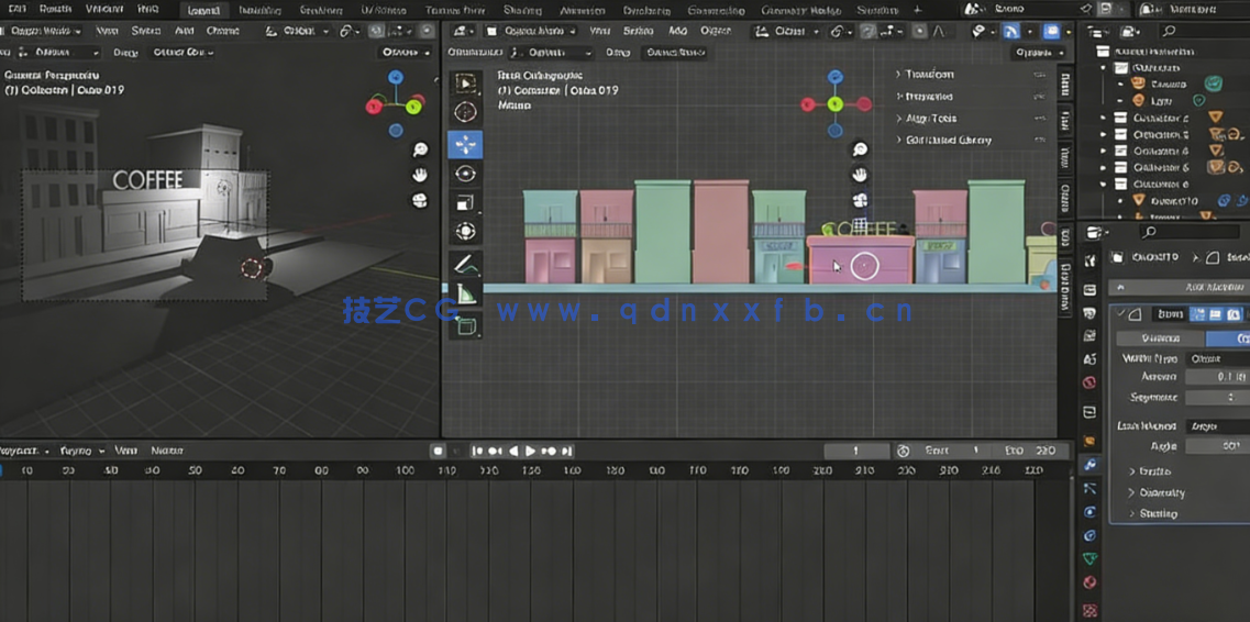 Blender低多边形小汽车建模动画制作视频教程(图3)