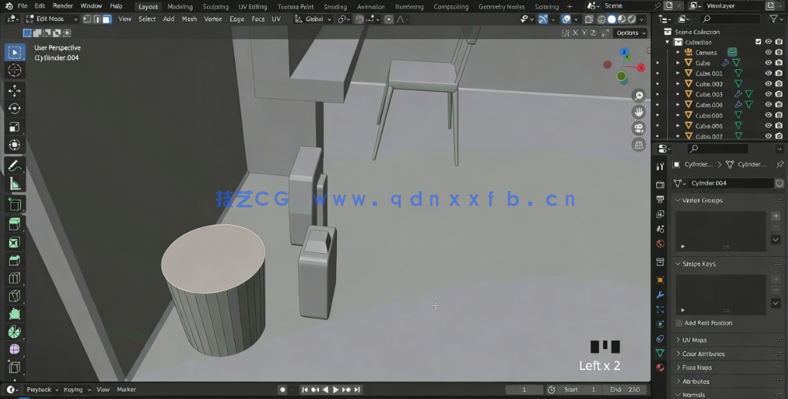Blender赛博朋克主题房间建模制作视频教程(图3)