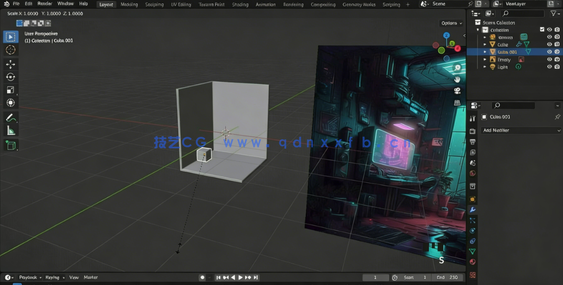  Blender日本街边小巷环境场景制作流程视频教程(图2)