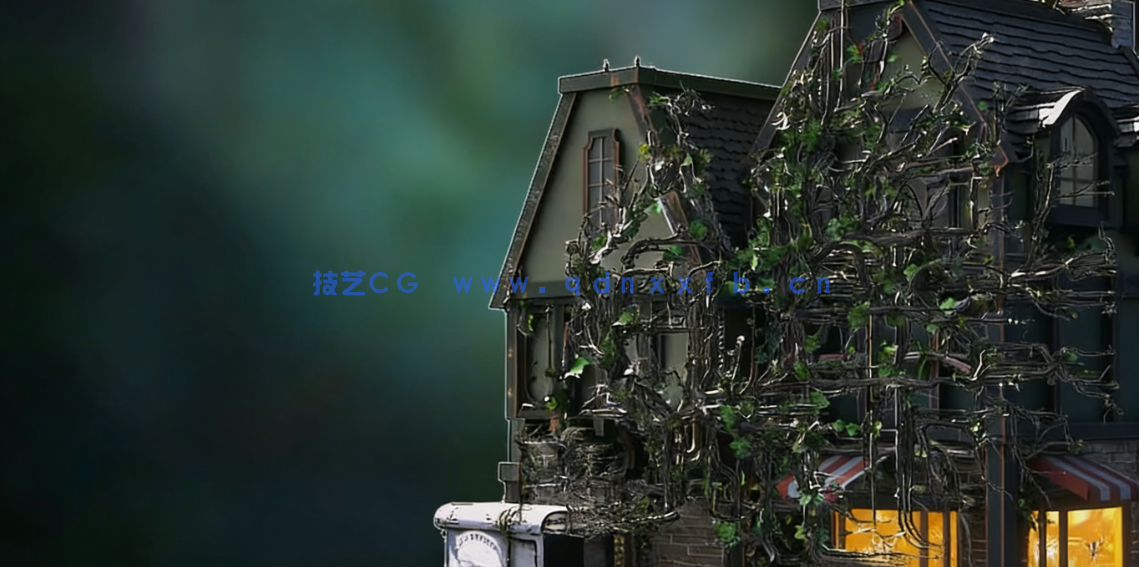 Blender 4几何节点风格化三维环境场景制作流程视频教程(图6)