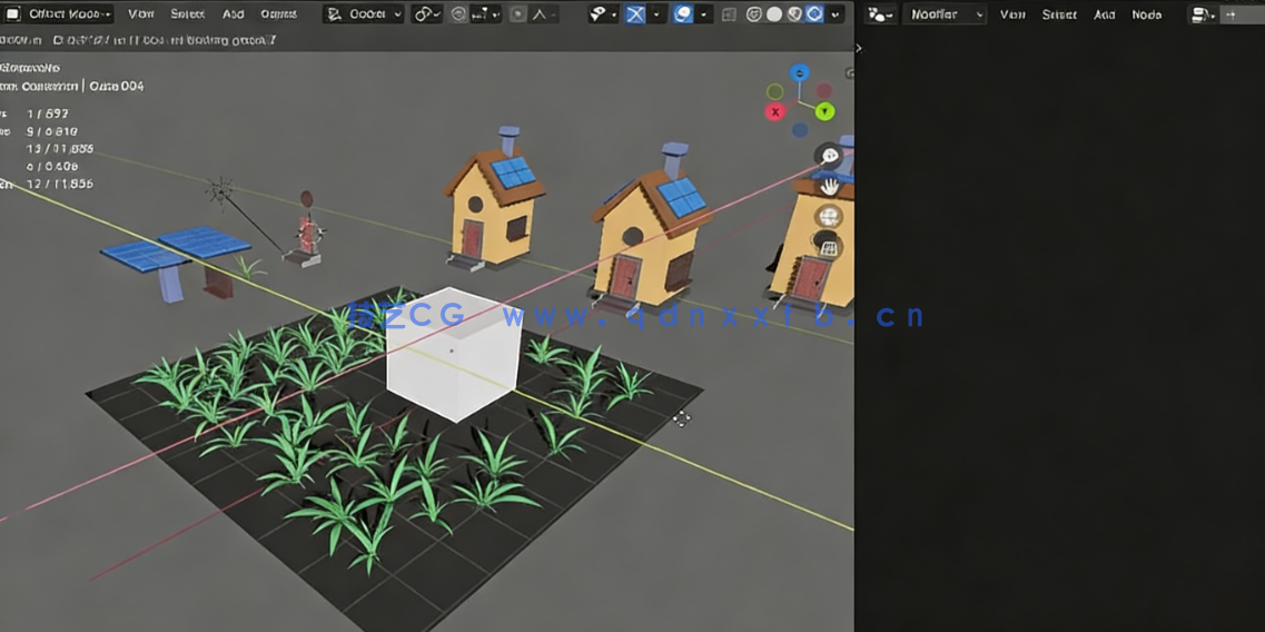 Blender 4几何节点制作程序化建筑视频教程(图4)