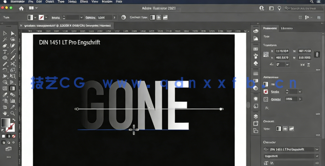 AI矢量艺术字母形式标志设计处理制作视频教程(图1)