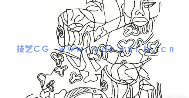 AI中手绘插图描边转变为矢量图形技巧视频教程(图5)