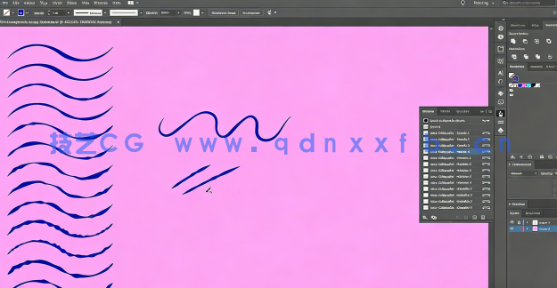  AI不规则矢量液体笔触视频教程带笔刷(图4)