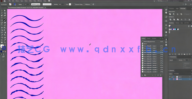  AI不规则矢量液体笔触视频教程带笔刷(图5)
