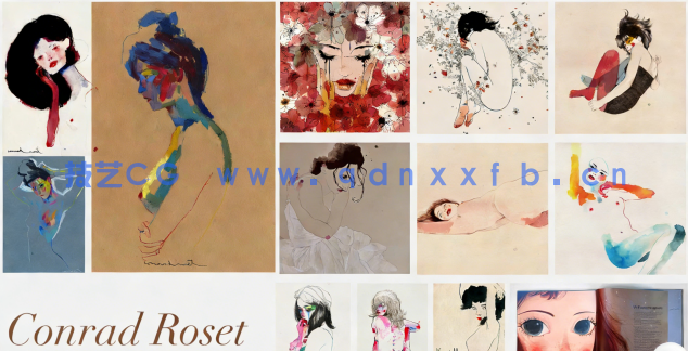  AI创建手绘插图肖像视频教程(图1)