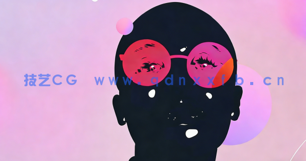  AI色彩丰富抽象插画平面肖像创建视频教程(图3)