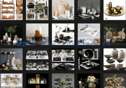 3dsky精品餐桌摆件高质量模型（150个）(图7)