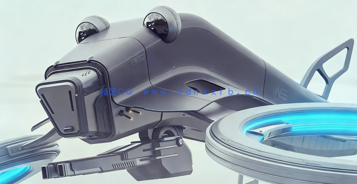 Blender无人机硬表面建模设计实例制作视频教程(图5)