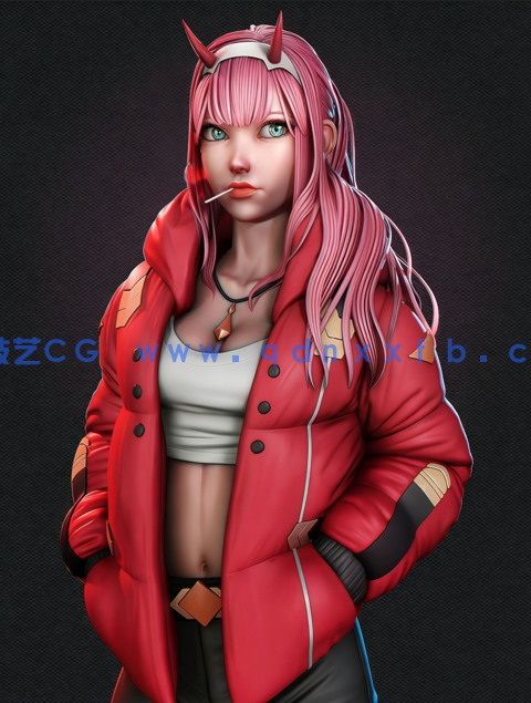 Blender动画角色02ZeroTwo实例制作流程视频课程(图5)