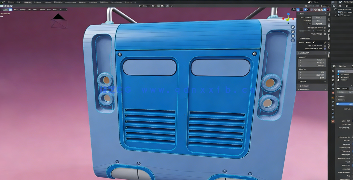 Blender可爱盒子机器人实例制作视频教程 (图5)