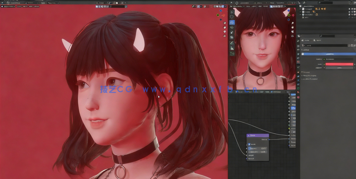 Blender可爱棒球女孩角色完整实例制作训练视频教程(图4)