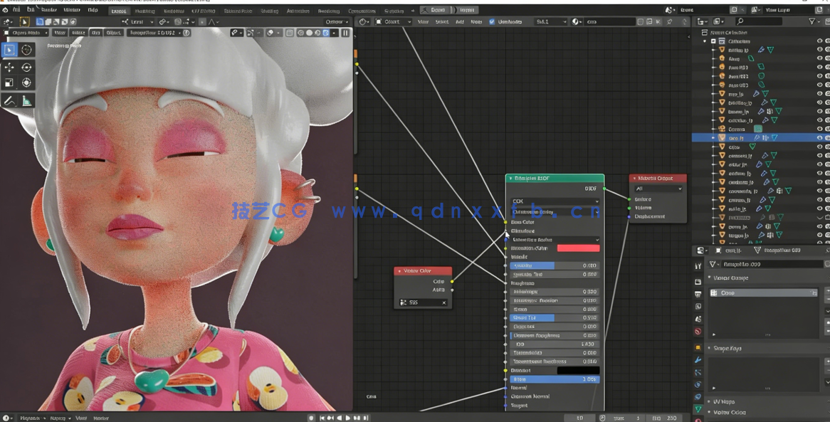 Blender与Substance Painter完整3D动画角色创作视频教程 (图3)