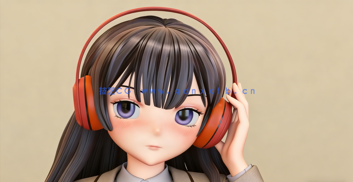  Blender可爱动漫风格校园女孩实例制作视频教程(图5)