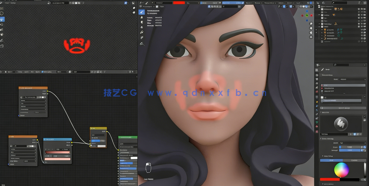 Blender阿狸狐妖英雄联盟游戏角色完整制作流程视频教程 (图1)
