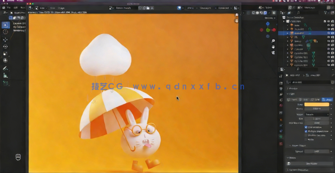 Blender 3D角色视觉插画设计完整制作流程视频教程(图6)