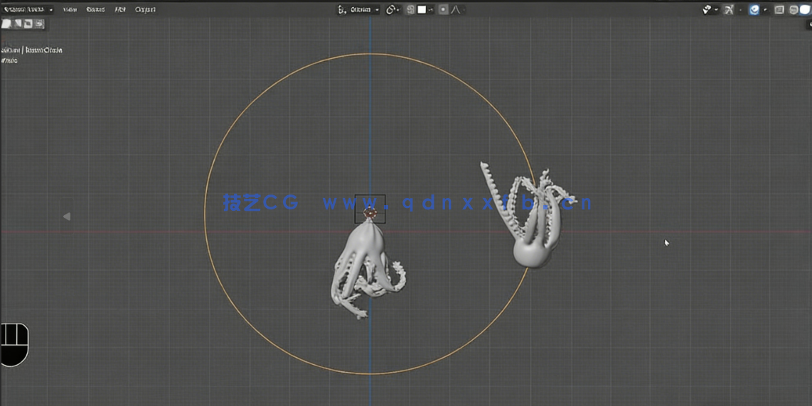  Blender乌鱼3D生物动画实例制作视频教程(图3)