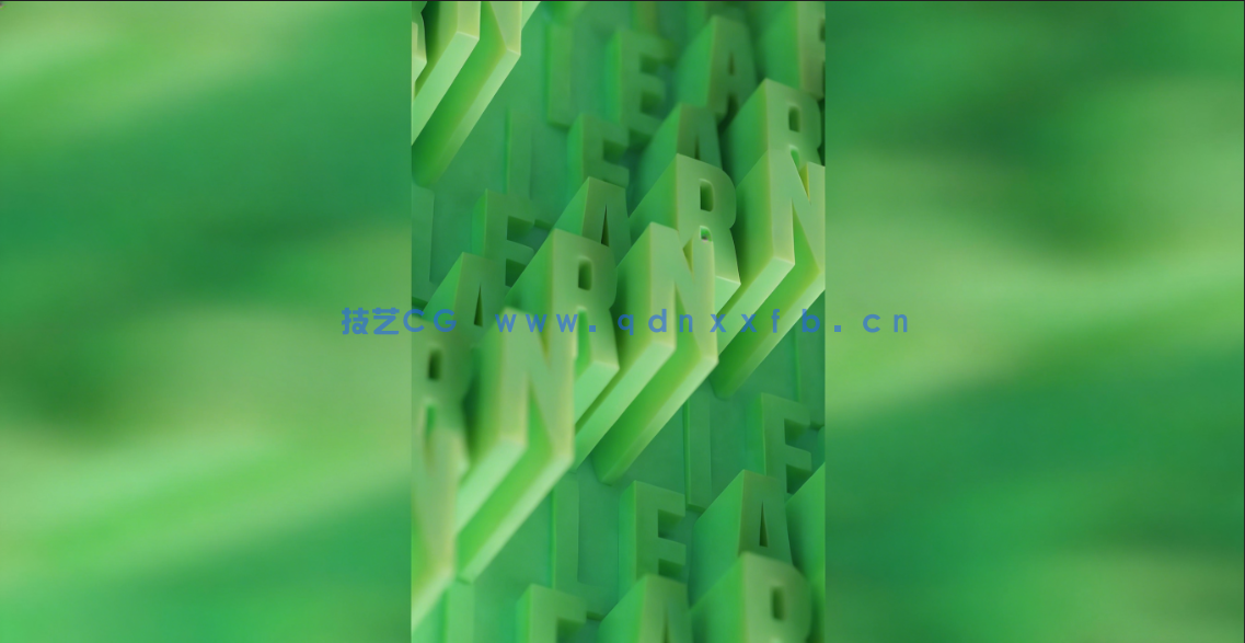 Blender动态文字排版动画制作视频教程(图2)