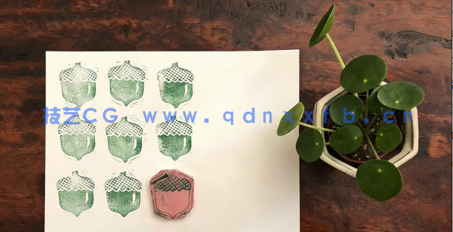 AI手工图案刻章矢量印制实例视频教程(图3)