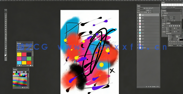  Illustrator与Photoshop渐变和摄影效果生动抽象海报设计视频教程(图2)