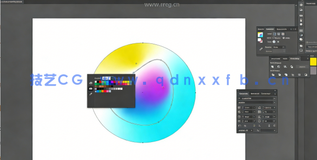 Illustrator与Photoshop渐变和摄影效果生动抽象海报设计视频教程(图3)
